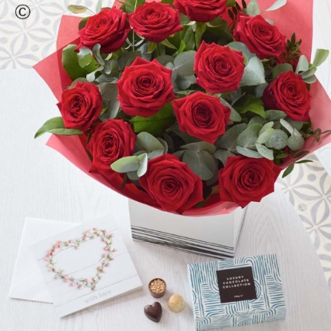 Red Rose Anniversary Gift Set